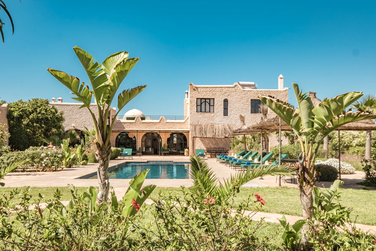 Villa Aruba à Essaouira, maison de vacances avec piscine chauffée au Maroc