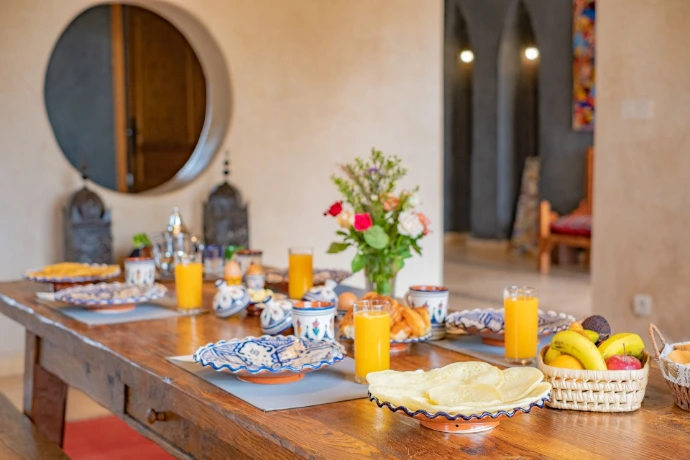 Cuisine et services de la Villa Aruba à Essaouira