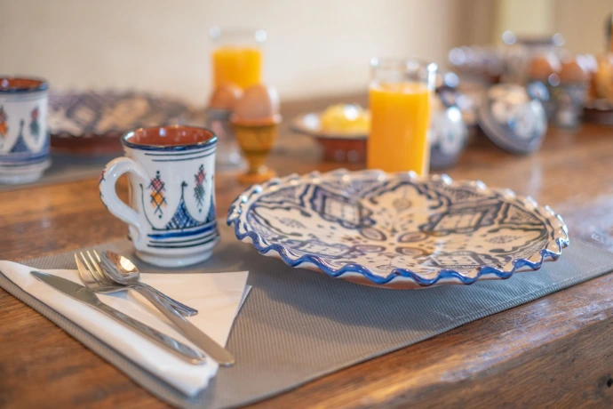 Cuisine et services de la Villa Aruba à Essaouira